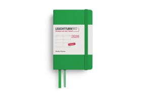 LEUCHTTURM WEEKLY PLANNER 2026 MINI A7 HC 12 MONTHS SPRING LEAF 372733